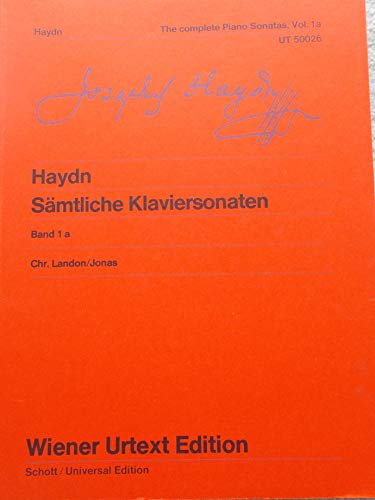 Sonaten 1 Piano (Wiener Urtext): Editées d'après les sources par Christa Landon, révisées par Ulrich Leisinger Notes pour l'interprétation de Robert D. Levin Doigtés d'Oswald Jonas. piano.
